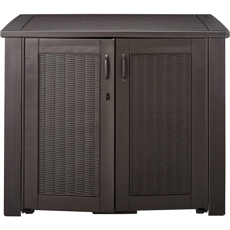 Rubbermaid Armoire de rangement pour terrasse en résine 123 gallons